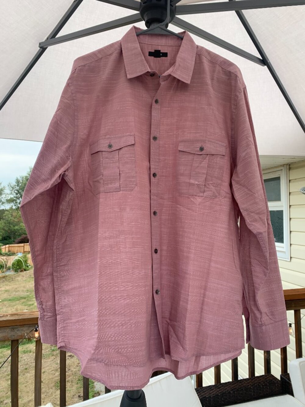 Alfani Men's Warren Woven Textured Button-Down Shirt